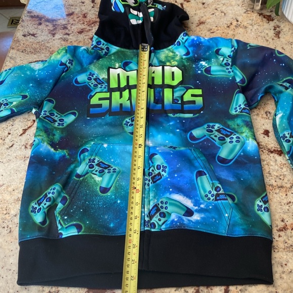 Peeping& Creepin Blue and Green Hoodie and Jogger set Boys size L. - Picture 14 of 16